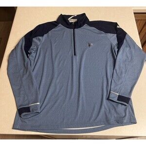 Zero Restriction Golf Pullover Men 2XL Blue The Stanwich Club 1/4 Zip